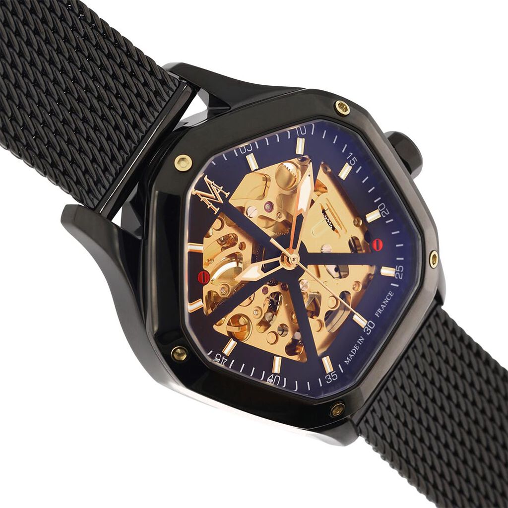 Montre Montignac Geometric Automatique Doré - Montres Homme | Histoire d’Or