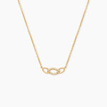 Collier Fatia Argent Dor&eacute; A L'Or 750/1000 Oxyde De Zirconium - Colliers Femme | Histoire d&rsquo;Or
