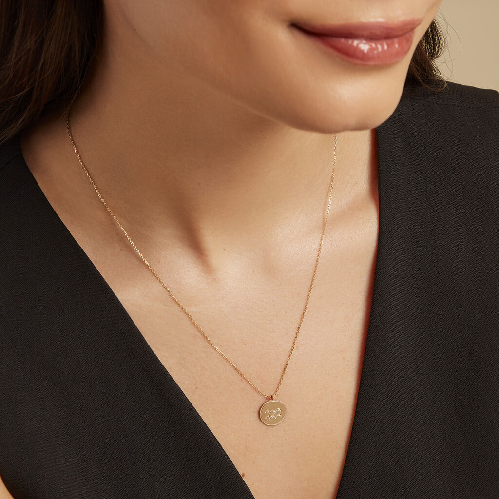 Collier Astrolae Or Jaune Diamant - Colliers Zodiaque Femme | Histoire d’Or