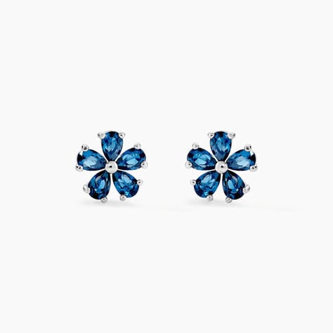 Boucles D'oreilles Puces Argent Blanc Laldilon Oxydes De Zirconium - Boucles d'oreilles fantaisie Femme | Histoire d’Or