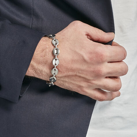Bracelet Cadia Acier Blanc - Bracelets fantaisie Homme | Histoire d’Or