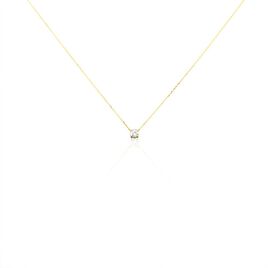 Collier Or Jaune Diamant Synthetique - Bijoux Femme | Histoire d’Or