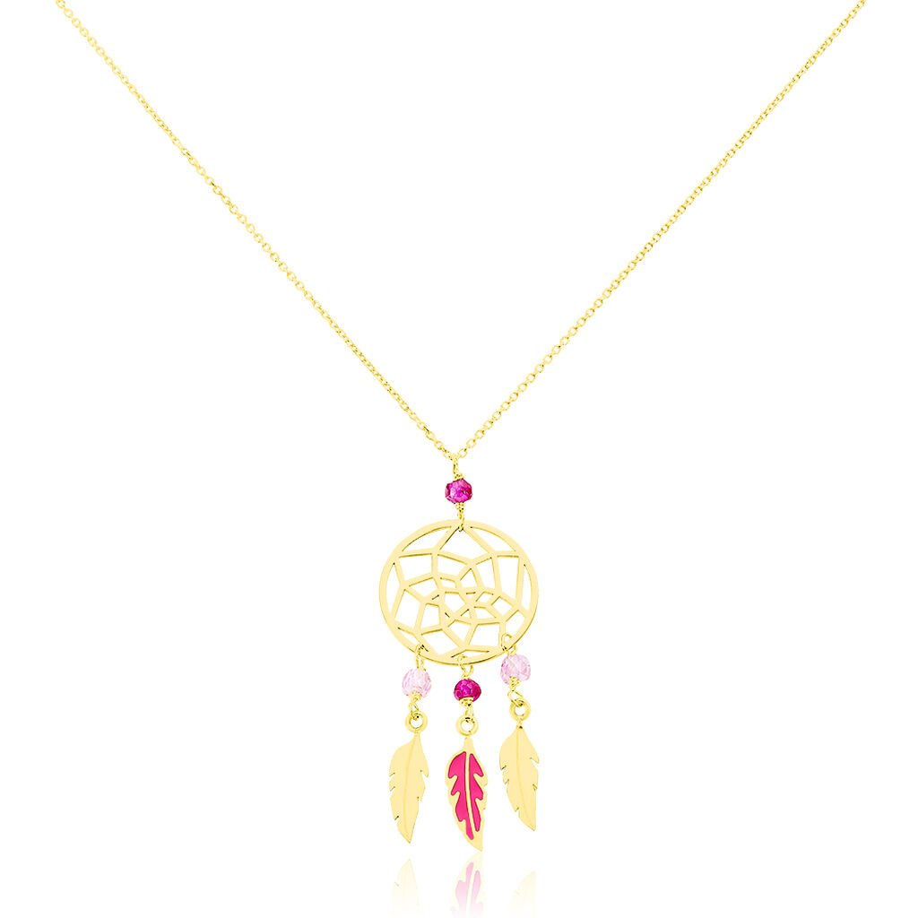 Collier Marion Attrape Reve Plumes Or Jaune - Colliers Plume Enfant | Histoire d’Or