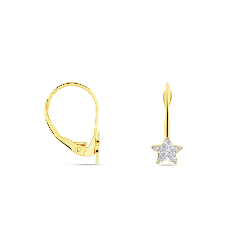 Boucles D'oreilles Chirine Or Jaune - Boucles d'Oreilles Etoile Enfant | Histoire d’Or