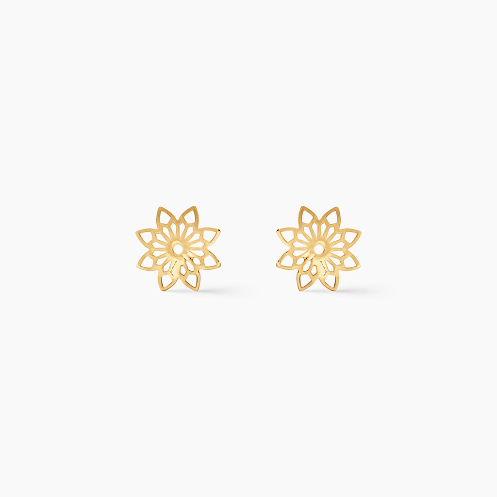 Boucles D'Oreilles Puces Albiorica Argent Dor&eacute; A L'Or 750/1000 - Boucles d'oreilles fantaisie Femme | Histoire d&rsquo;Or