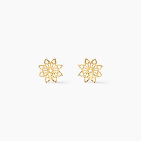 Boucles D'Oreilles Puces Albiorica Argent Dor&eacute; A L'Or 750/1000 - Boucles d'oreilles fantaisie Femme | Histoire d&rsquo;Or