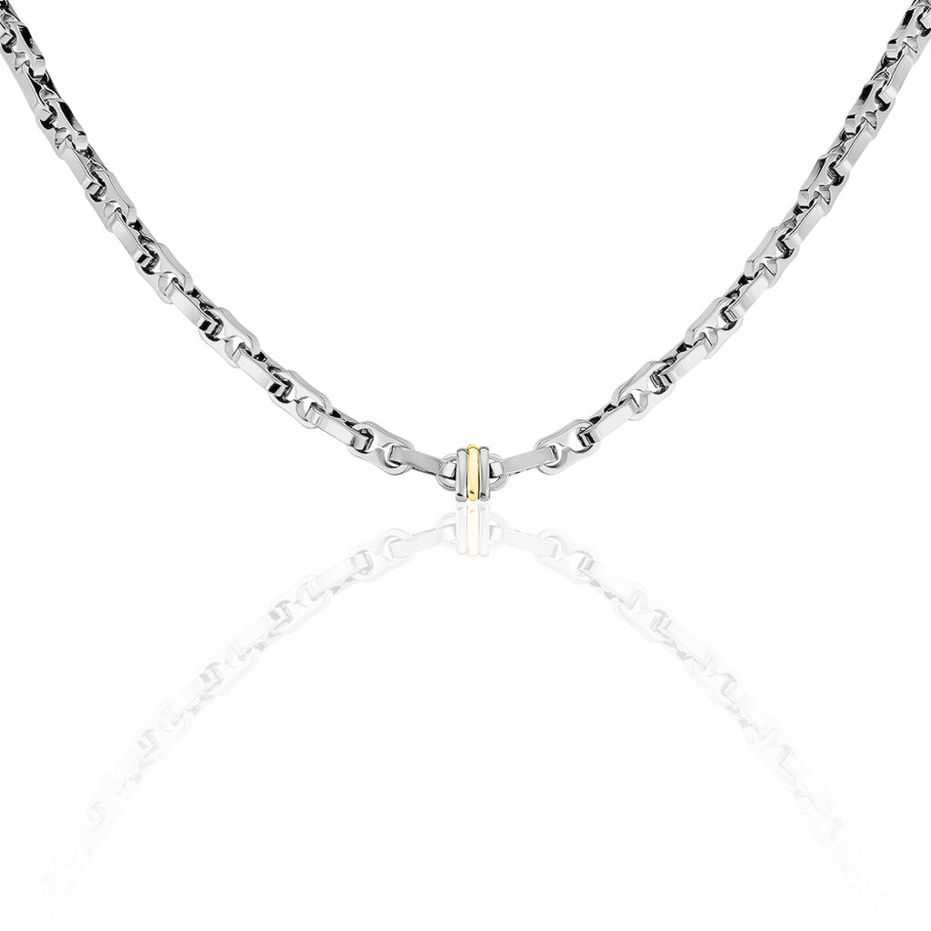 Collier Leandreae Or Acier Bicolore - Colliers Homme | Histoire d&rsquo;Or