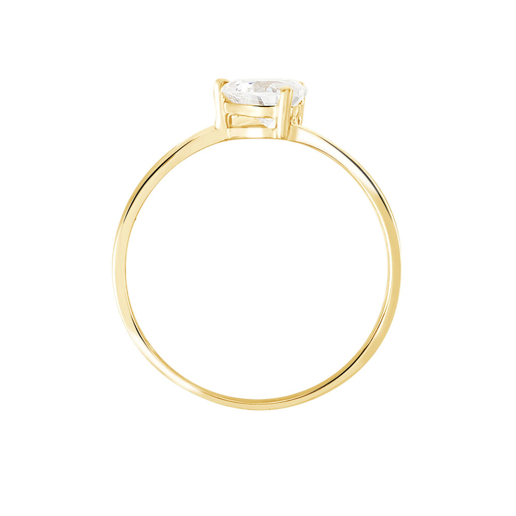 Bague Valeriana Or Jaune Oxyde De Zirconium - Bagues solitaires Femme | Histoire d’Or