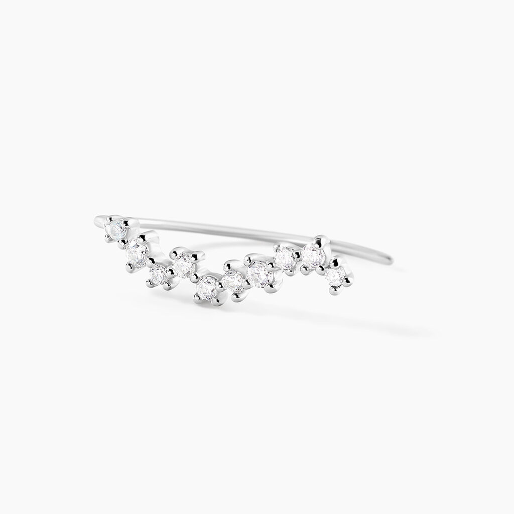 Bijoux D'oreilles Brandi Argent Rhodié Oxyde De Zirconium - Boucles d'oreilles fantaisie Femme | Histoire d’Or