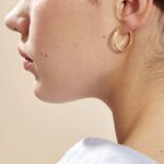 Cr&eacute;oles Cody Or Jaune - Boucles d'oreilles cr&eacute;oles Femme | Histoire d&rsquo;Or