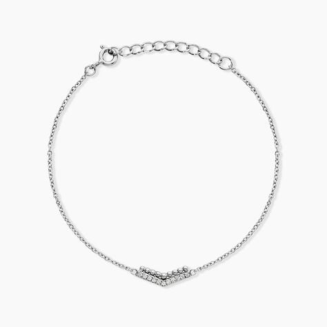 Bracelet Irina Argent Blanc Oxyde De Zirconium - Bracelets Femme | Histoire d&rsquo;Or