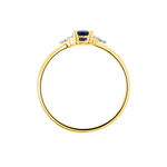 Bague Or Jaune Marie Saphir Diamants - Bagues solitaires Femme | Histoire d&rsquo;Or