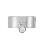 Bague Argent Blanc Ainslie Oxyde De Zirconium - Bagues solitaires Femme | Histoire d&rsquo;Or