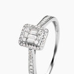 Bague Collection 1986 Or Blanc Diamant - Bagues solitaires Femme | Histoire d&rsquo;Or