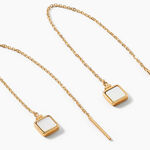 Boucles D'oreilles Pendantes Caron Or Jaune Nacre - Boucles d'oreilles pendantes Femme | Histoire d&rsquo;Or