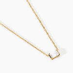 Collier Francine Argent Dor&eacute; A L'Or 750/1000 Oxyde De Zirconium - Colliers Femme | Histoire d&rsquo;Or