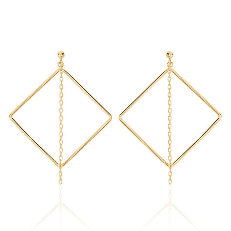 Boucles D'oreilles Pendantes Idoia Plaqué Or Jaune - Boucles d'oreilles fantaisie Femme | Histoire d’Or