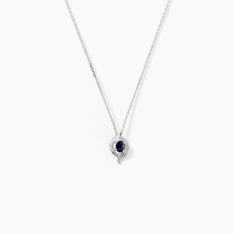 Collier Lydia Or Blanc Saphir - Colliers Femme | Histoire d’Or