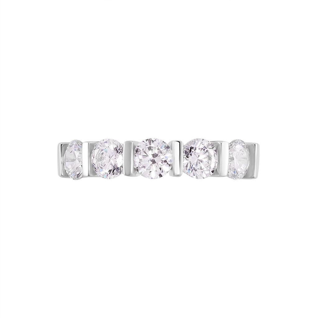 Bague Lyana Or Blanc Oxyde De Zirconium - Bagues avec pierre Femme | Histoire d’Or