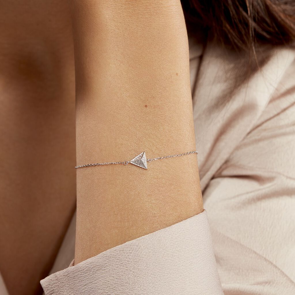 Bracelet Cleofa Argent Blanc Oxyde De Zirconium - Bracelets fantaisie Femme | Histoire d’Or