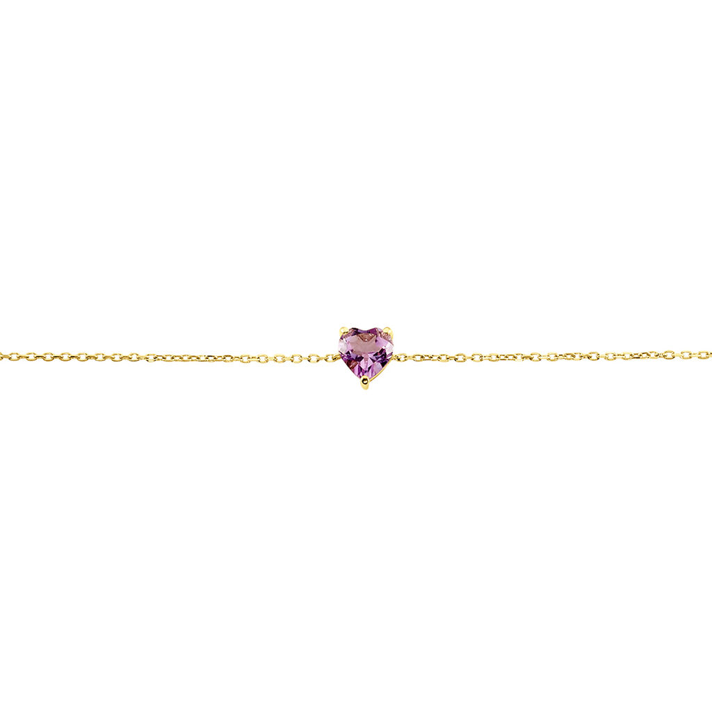 Bracelet Tender Love Or Jaune Améthyste - Bracelets Femme | Histoire d’Or