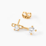 Bijoux D'oreilles Plaqu&eacute; Or Dedale Oxydes De Zirconium - Boucles d'oreilles fantaisie Femme | Histoire d&rsquo;Or