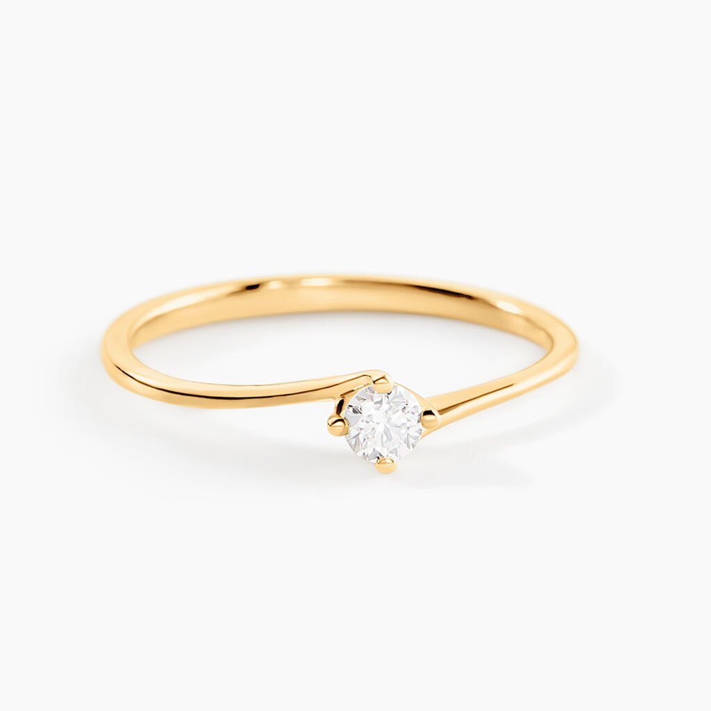 Bague Firmamenti Or Jaune Diamant - Bagues solitaires Femme | Histoire d&rsquo;Or