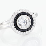 Bague Solitaire Aliou Argent Blanc Oxyde De Zirconium - Bagues solitaires Femme | Histoire d&rsquo;Or