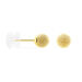 Boucles D'oreilles Puces Fidelia Boule Sablee Or Jaune - Clous d'oreilles Femme | Histoire d’Or