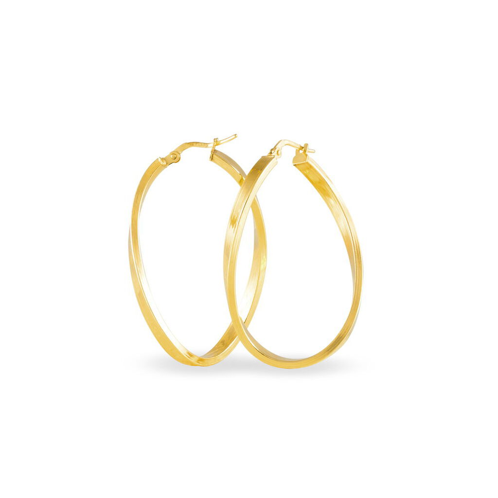 Créoles Silla Or Jaune - Boucles d'oreilles créoles Femme | Histoire d’Or
