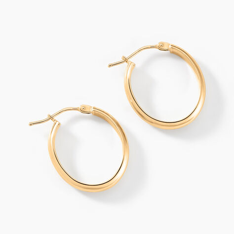 Créoles Shalana Or Jaune - Boucles d'oreilles créoles Femme | Histoire d’Or