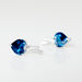 Boucles D'oreilles Pendantes Or Blanc Clothilde Topazes Oxydes - Clous d'oreilles Femme | Histoire d’Or