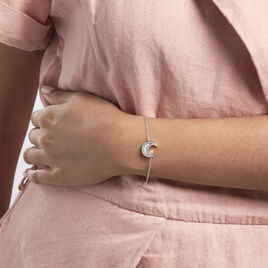 Bracelet Argent Segeta Oxydes De Zirconium - Bracelets Lune Femme | Histoire d’Or