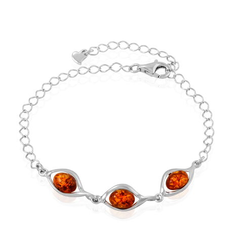 Bracelet Argent Blanc Mounyaae Ambre - Bracelets Femme | Histoire d’Or