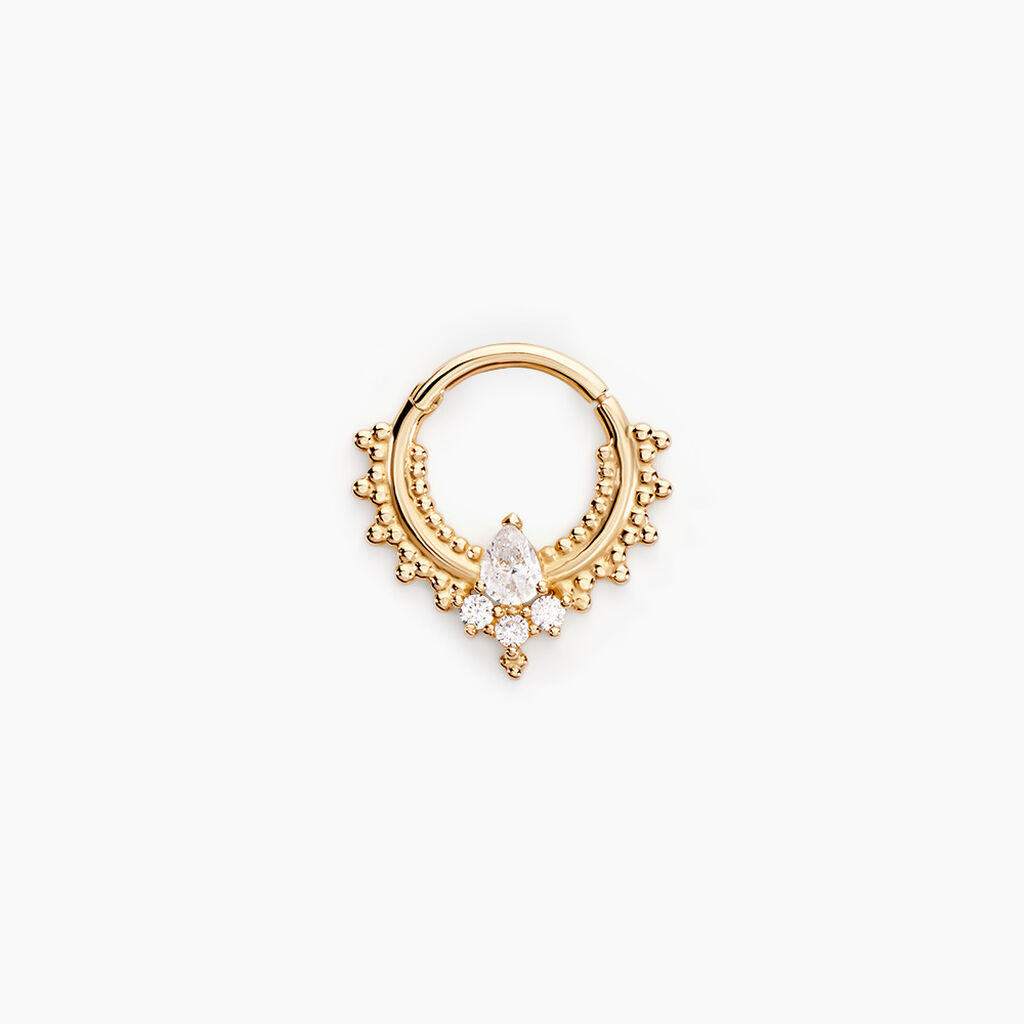 Piercing Ailbhe Or Jaune Oxyde De Zirconium - Piercings d'oreilles Femme | Histoire d&rsquo;Or