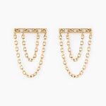 Boucles D'oreilles Puces Phile Or Jaune Diamant - Clous d'oreilles Femme | Histoire d&rsquo;Or