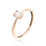 Bague Solitaire Or Rose Lexine Morganite - Bagues solitaires Femme | Histoire d&rsquo;Or