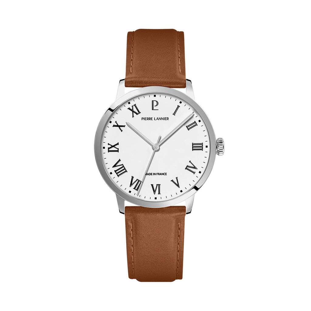 Montre Pierre Lannier Lannier Interval Blanc - Montres Homme | Histoire d&rsquo;Or