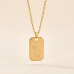 Collier Plaqu&eacute; Or Quintien - Colliers Zodiaque Homme | Histoire d&rsquo;Or