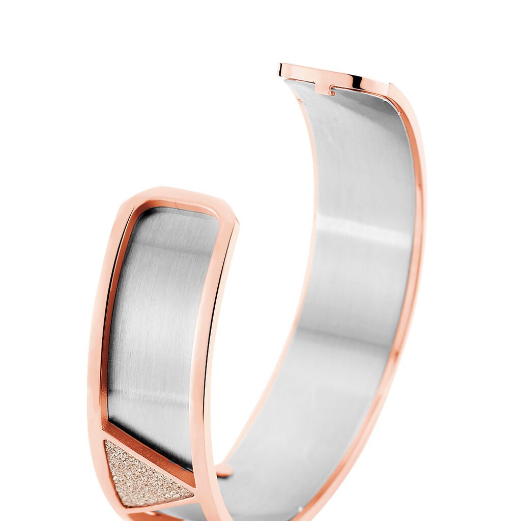 Bracelet Jonc Andrina Acier Rose - Bracelets joncs Femme | Histoire d’Or