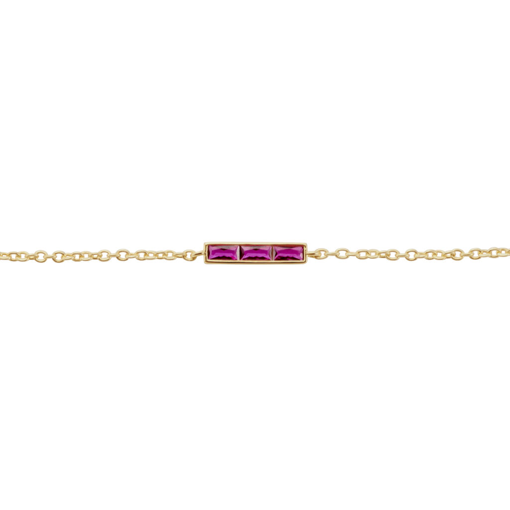Bracelet Plaqué Or Linnert Spinelles - Bracelets Femme | Histoire d’Or