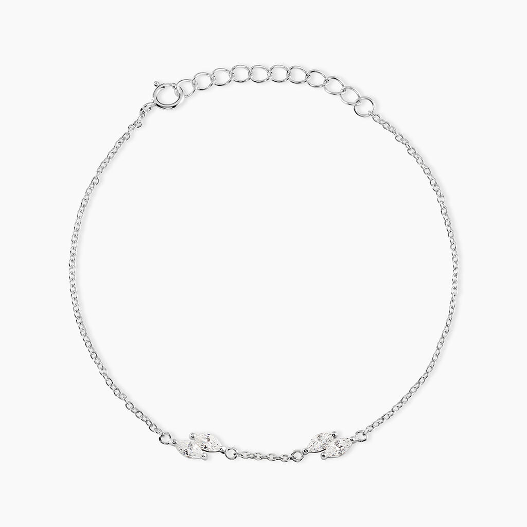 Bracelet Eclat D'Aurore Argent Blanc Oxyde De Zirconium - Bracelets Femme | Histoire d&rsquo;Or