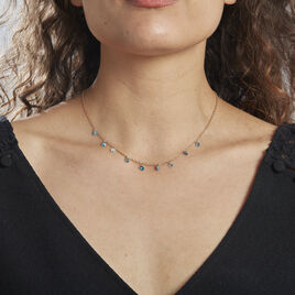 Collier Myosothis Plaqué Or Pierres - Colliers fantaisie Femme | Histoire d’Or