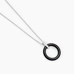 Collier Natacha Cera Argent Blanc C&eacute;ramique Et Oxyde De Zirconium - Colliers fantaisie Femme | Histoire d&rsquo;Or