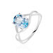 Bague Solitaire Armaelle Or Blanc Topaze - Bagues solitaires Femme | Histoire d’Or