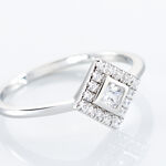 Bague Amane Argent Blanc Oxyde De Zirconium - Bagues avec pierre Femme | Histoire d&rsquo;Or