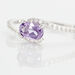 Bague Loriane Or Blanc Amethyste Et Oxyde De Zirconium - Bagues solitaires Femme | Histoire d’Or