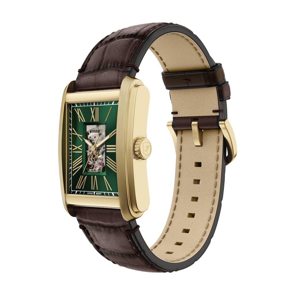 Montre Fossil Carraway Automatic Vert - Montres Homme | Histoire d’Or