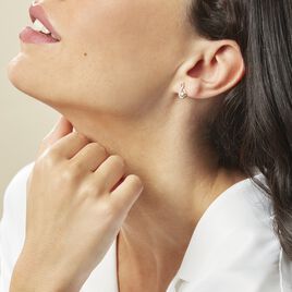 Boucles D'oreilles Pendantes Evana Or Jaune Oxyde De Zirconium - Boucles d'oreilles pendantes Femme | Histoire d’Or