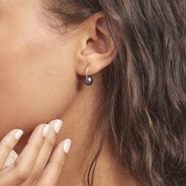 Boucles D'oreilles Puces Suraya Or Jaune Perle De Culture - Boucles d'oreilles créoles Femme | Histoire d’Or